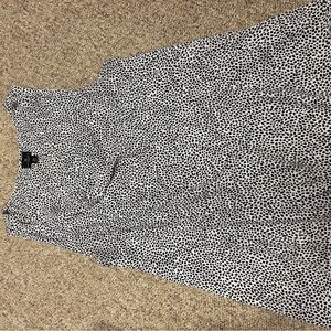 Elegant Black and White Speckled Blouse